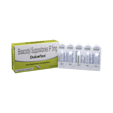 Dulcoflex 5mg Suppository for Children | Eases Constipation