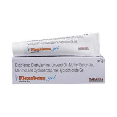 Flexabenz Gel with Diclofenac Diethylamine & Menthol