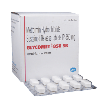 Glycomet 850 SR Tablet