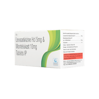 Genericart Levocetirizine+Montelukast 5mg/10mg Tablet
