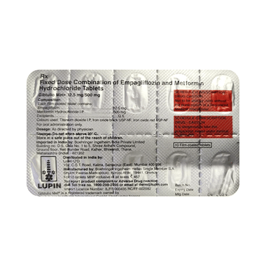 Gibtulio Met 12.5mg/500mg Tablet